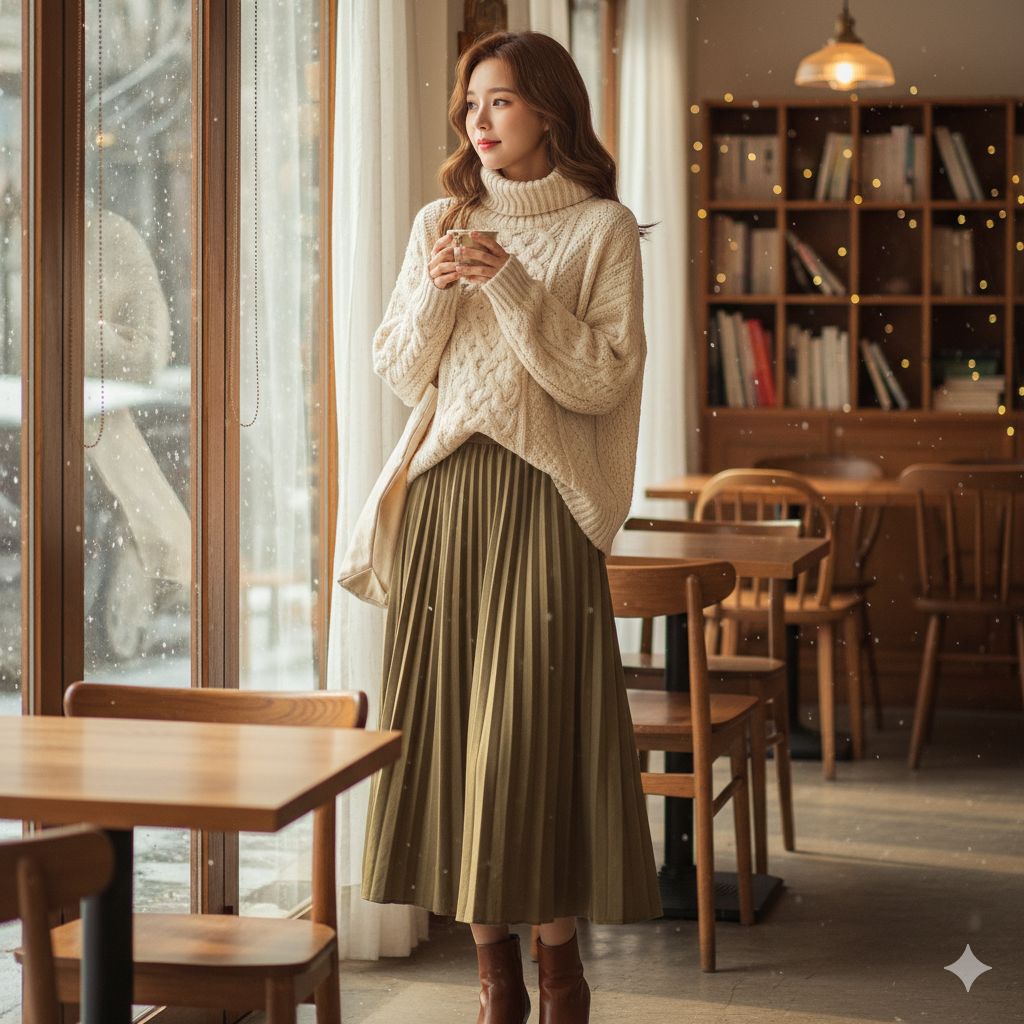 The Iconic Sweater + Long Skirt Combo, KOREAN DRAMA FASHION STYLES